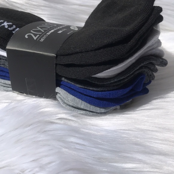 2 (X) IST MENŚ 10 PAIR NO SHOW SOCKS SIZE 10-13 - Picture 7 of 10